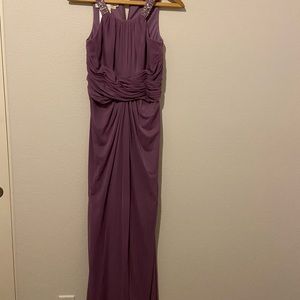 David’s bridal brides maid dress size 8 violet